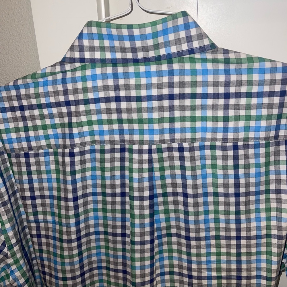 Peter Millar Multi Color Check Button Down Shirt … - image 4